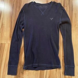 American Eagle vintage fit Blue Long Sleeve Shirt—XS
